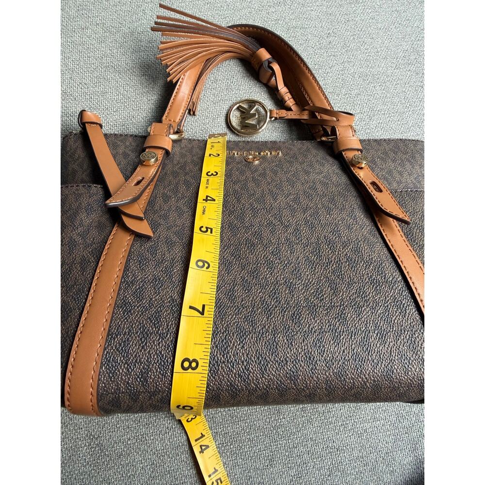Michael Kors Sullivan Small Logo Top-Zip Tote Bag Logo-print Leather Canvas - Picture 10 of 16